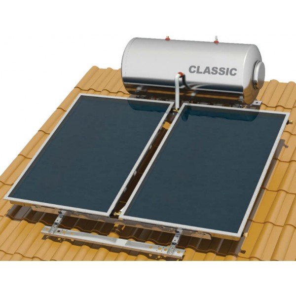 Nobel Classic 200lt/4m² Inox (18 Δόσεις) Ηλιακός Θερμοσίφωνας Τριπλής Για Αντλία Θερμότητασ Επιλεκτικός Συλλέκτης Apollon Με Βάση Κεραμοσκεπής ΗΛΙΑΚΑ