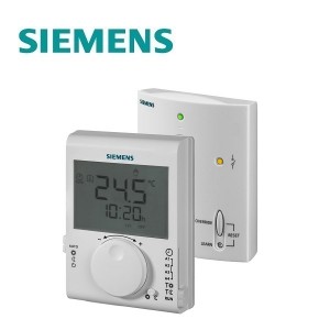 Siemens RDJ100RF Set Ασύρματος Ημερήσιος Θερμοστάτης Χώρου με Έλεγχο TPI (18 Δόσεις) ΘΕΡΜΟΣΤΑΤΕΣ