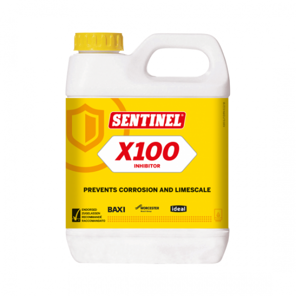 Sentinel x100 1 Λίτρο Προστατευτικό Δικτύων Θέρμανσης ΚΑΘΑΡΙΣΤΙΚΑ